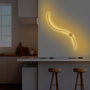 Opviq Lámpara de pared dorada de 90 cm